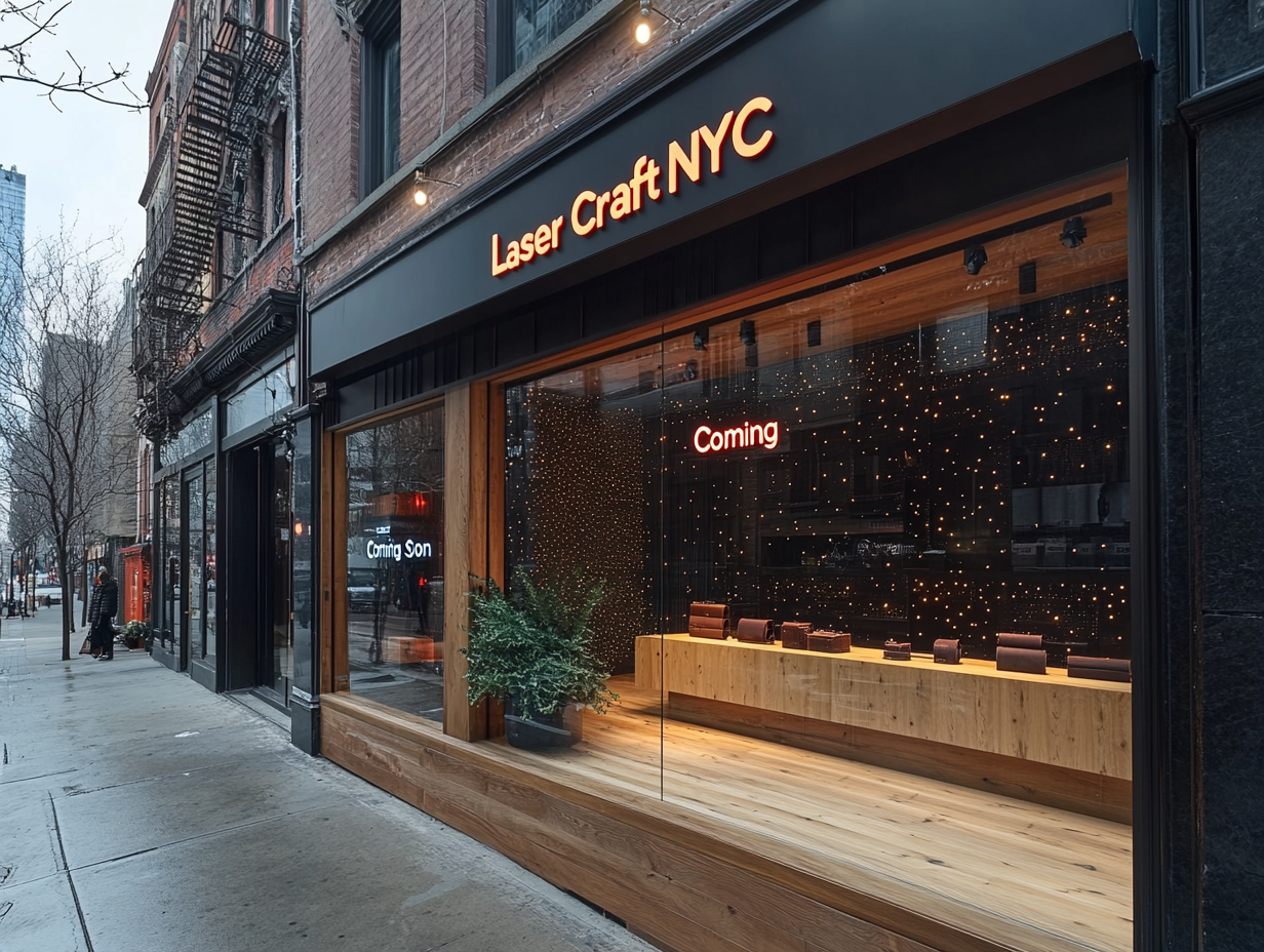 Artist Rendering of Laser Craft NYC Retail Store Front